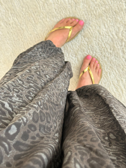 Animal Print Balloon Leg Trousers