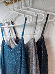 Sequin Cami Top (Black, Silver, Teal, Rose Gold)