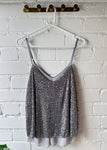 Sequin Cami Top (Black, Silver, Teal, Rose Gold)