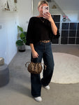 Black Frill Sleeve Jumper