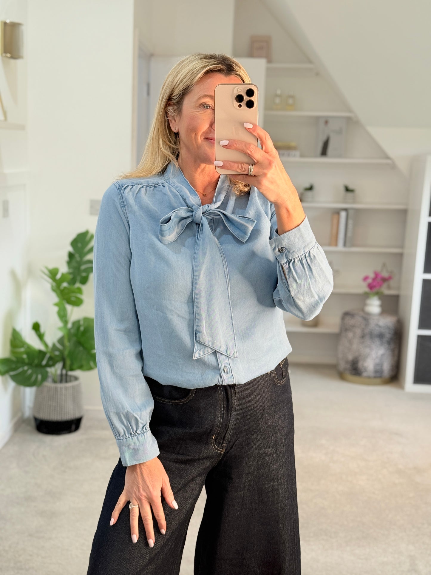 Light Blue Charleen Tencel Blouse