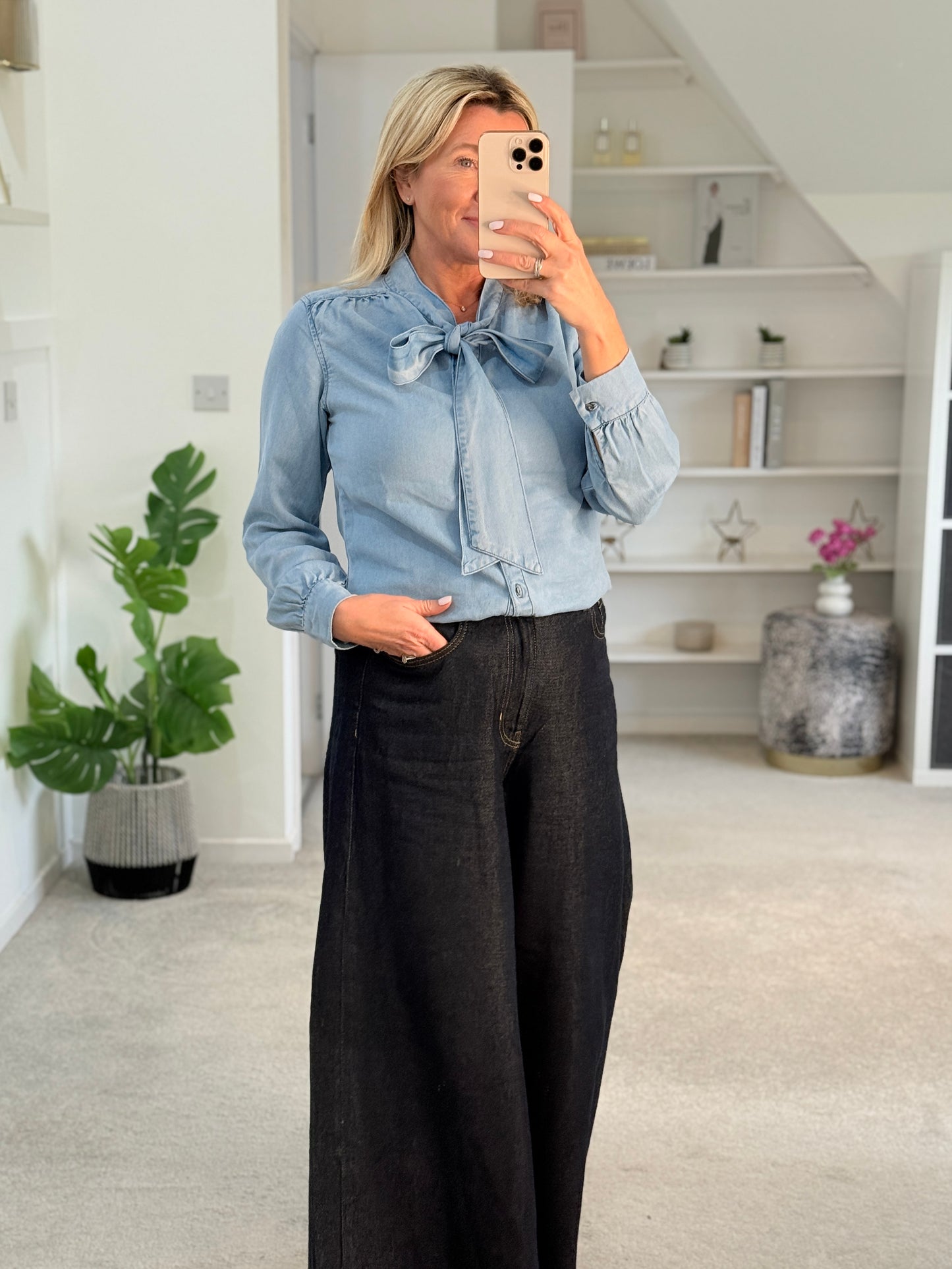 Light Blue Charleen Tencel Blouse