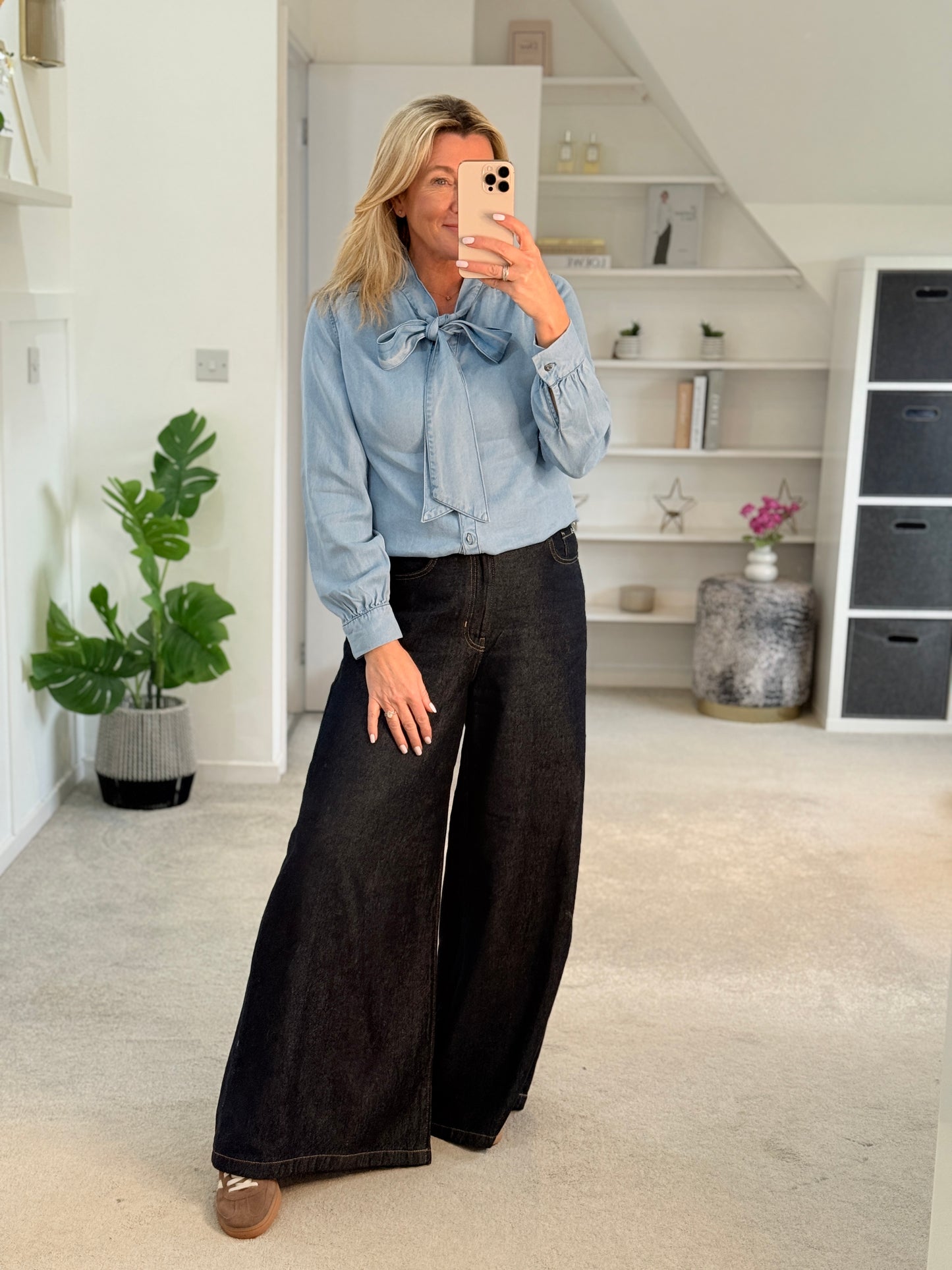 Light Blue Charleen Tencel Blouse