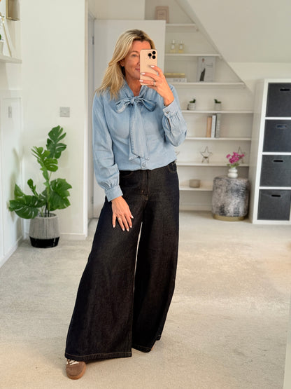 Light Blue Charleen Tencel Blouse