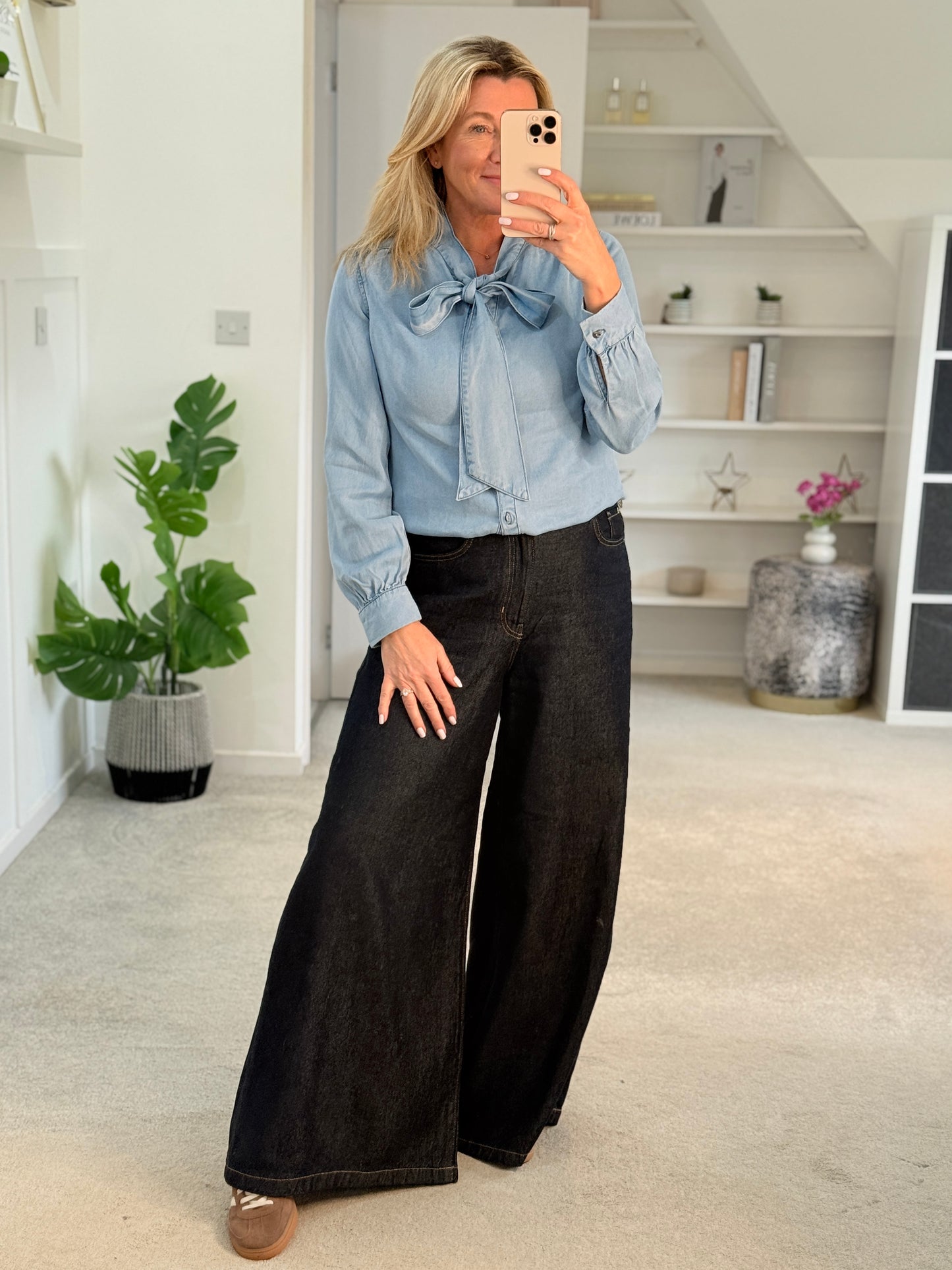 Light Blue Charleen Tencel Blouse