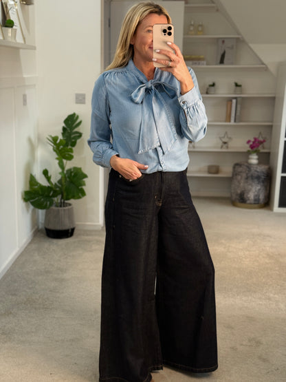 Light Blue Charleen Tencel Blouse