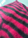 Pink/Black Tassel Zebra Pattern Scarf