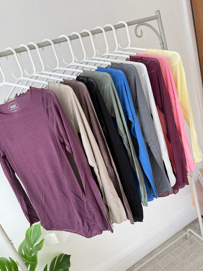 Cashmere Blend L/Sleeve Layering Top | 12 Colours