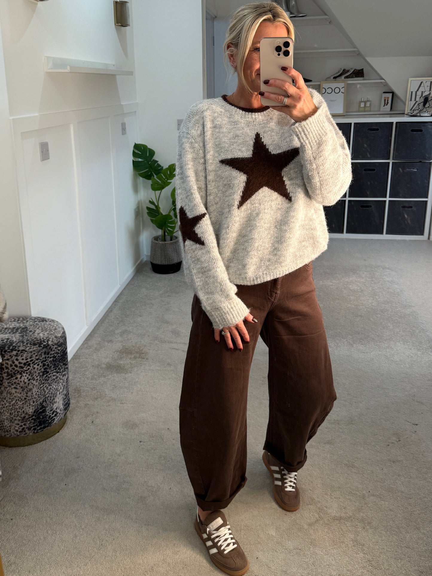 Dark Mocha Barrel Leg Jeans