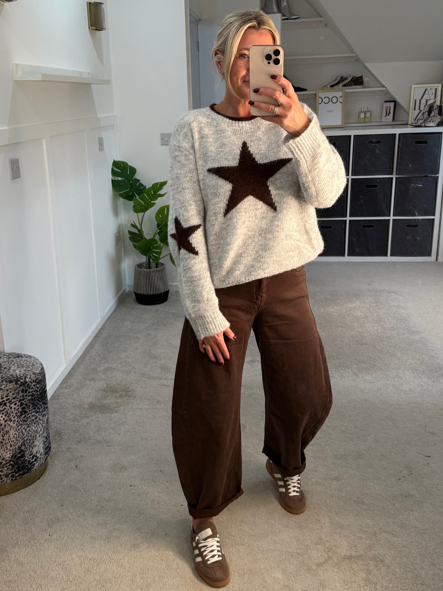 Dark Mocha Barrel Leg Jeans