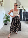 Black Sequin Flared Trousers