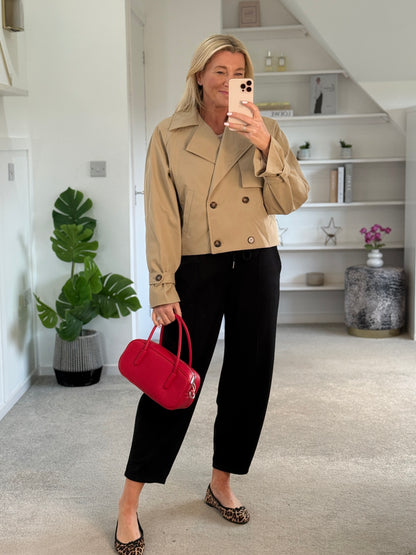 Stone Trench Style Jacket