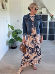 Silver/Grey Sequin Flared Trousers