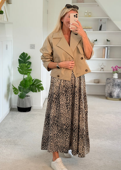 Stone Trench Style Jacket