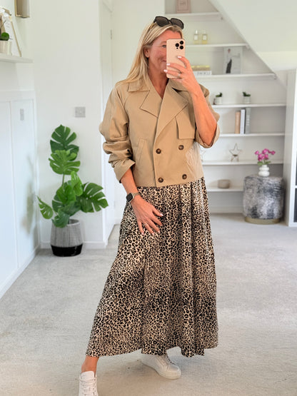 Navy Trench Style Jacket