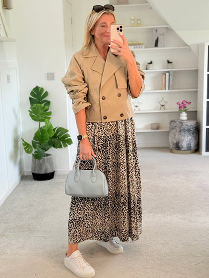 Stone Trench Style Jacket