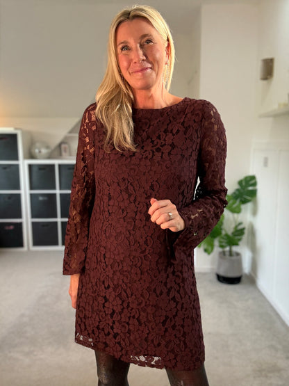 Uma Lace Bow Back Dress