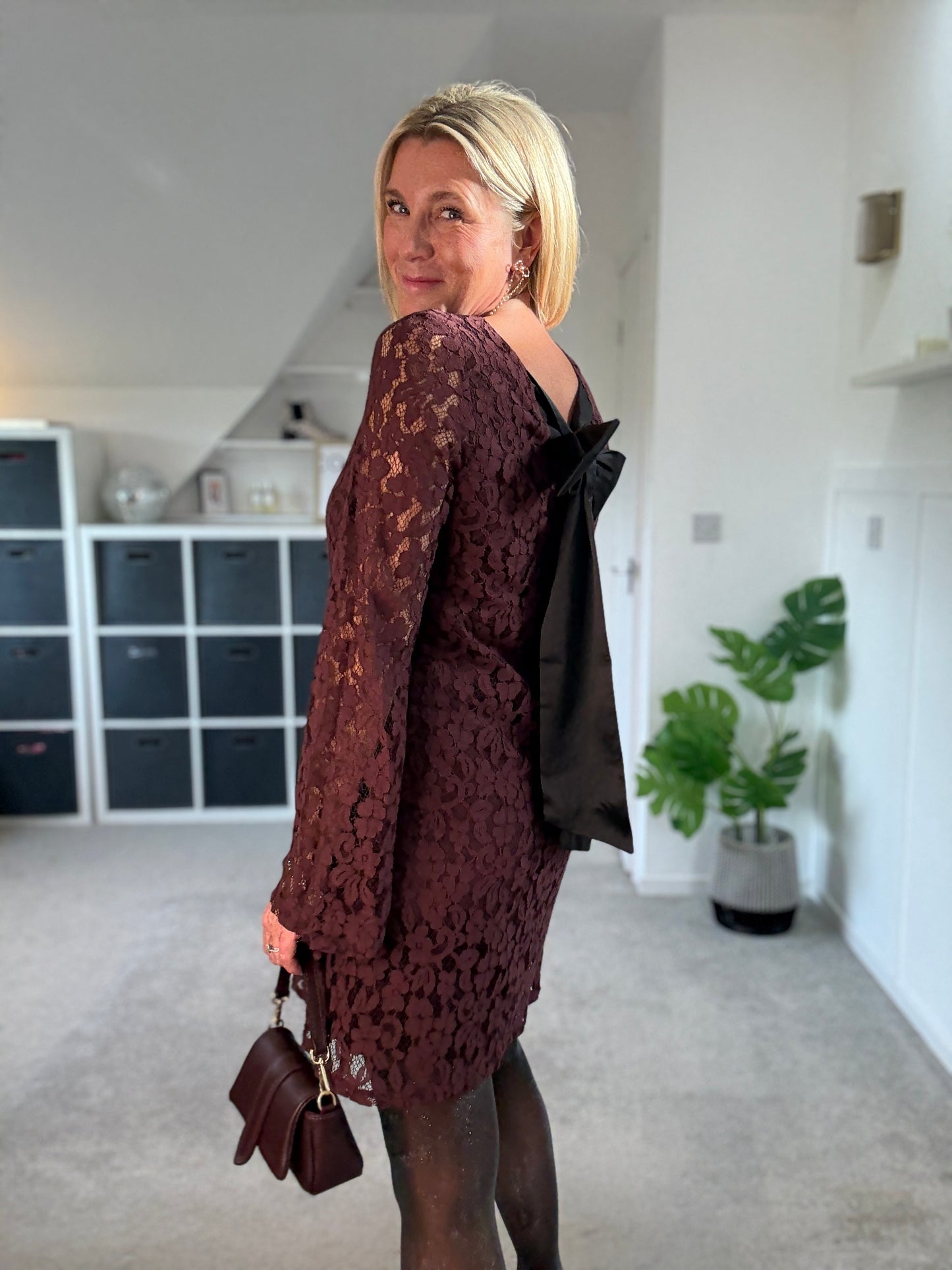 Uma Lace Bow Back Dress