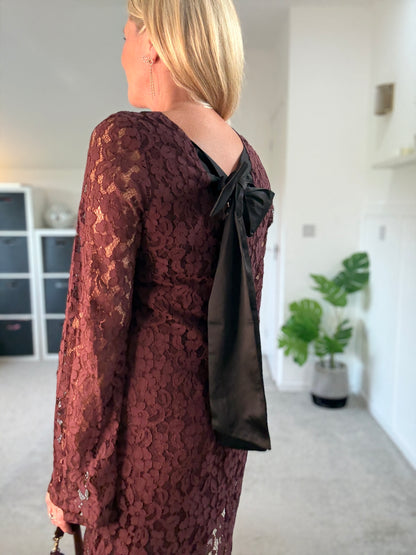 Uma Lace Bow Back Dress