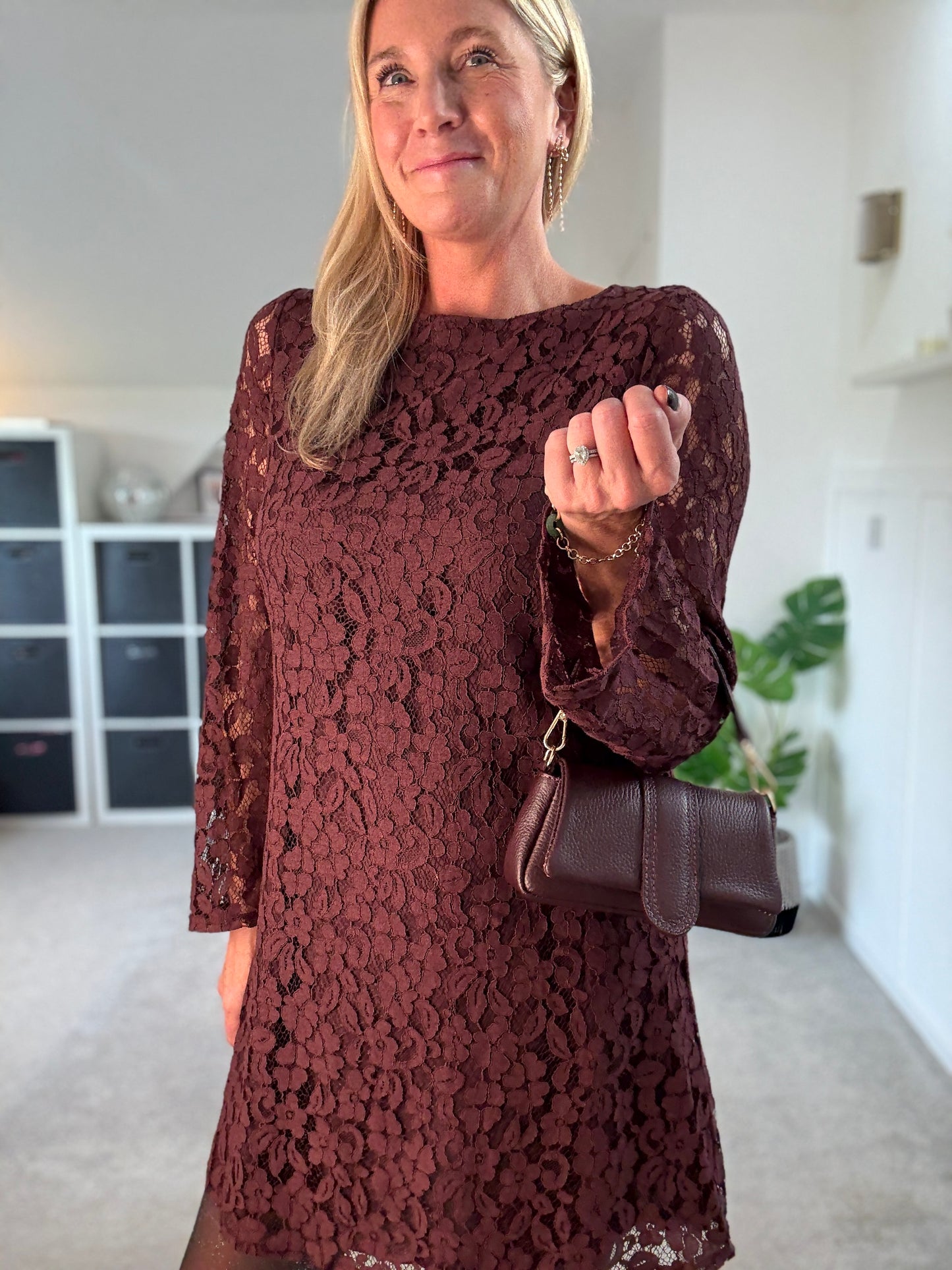 Uma Lace Bow Back Dress