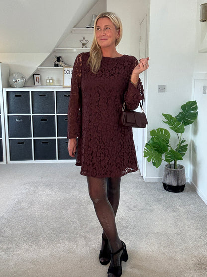 Uma Lace Bow Back Dress