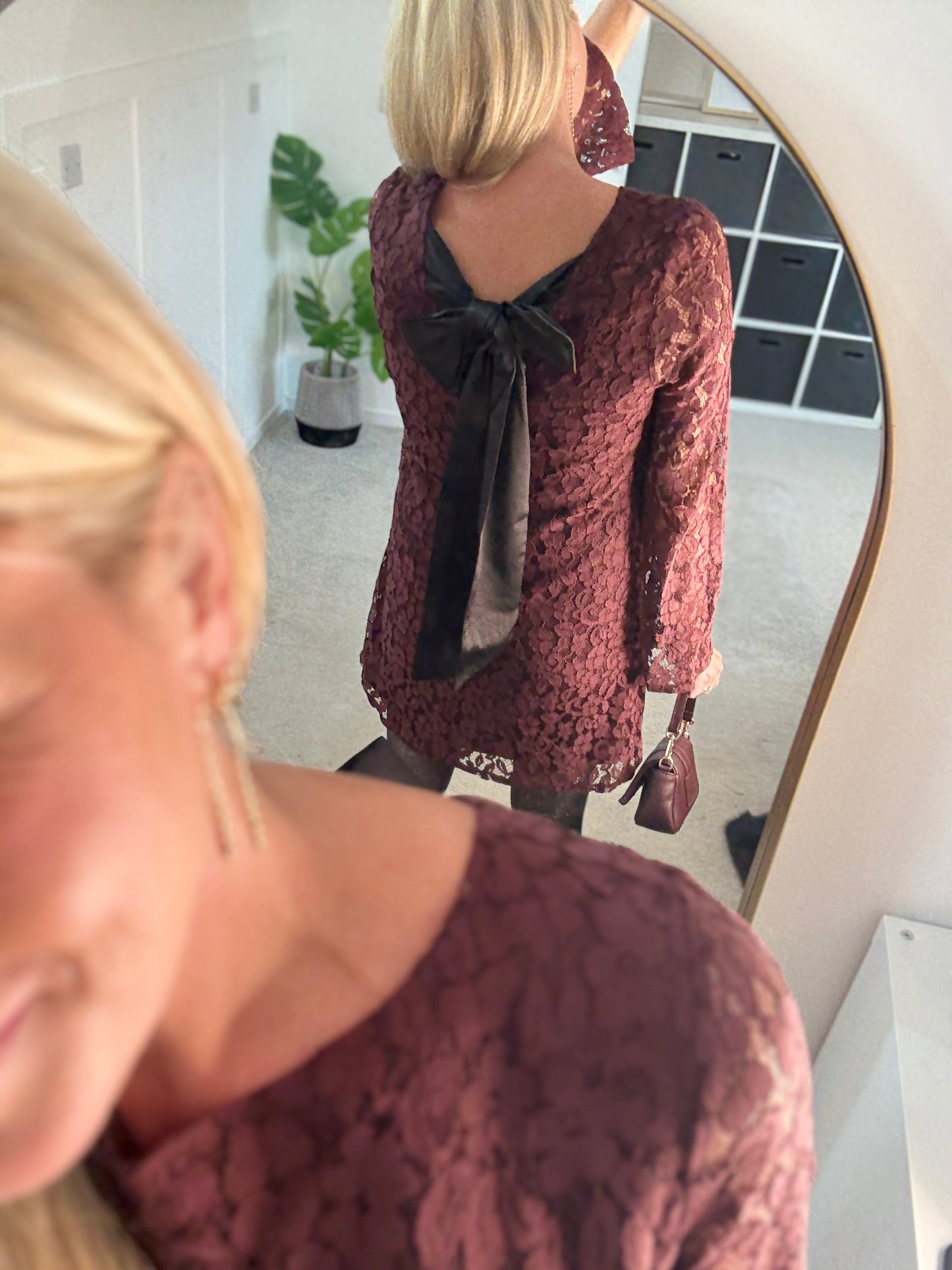 Uma Lace Bow Back Dress