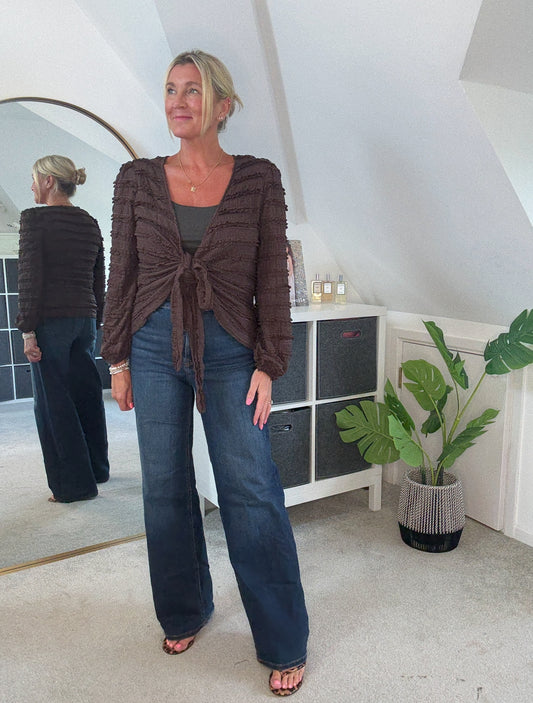 Pretty Ruffle Wrap Top