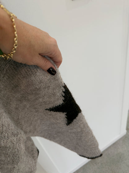 Mocha/Chocolate Star Cardigan