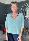 Turquoise Knitted Jumper