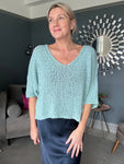 Turquoise Knitted Jumper
