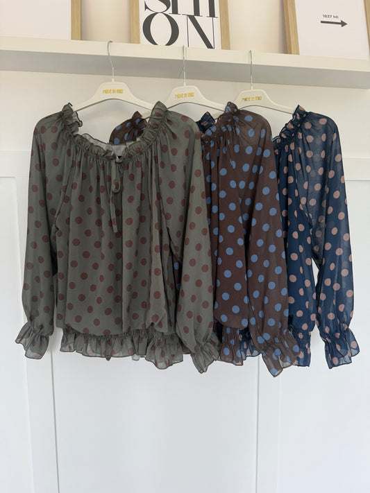 Polka Dot Blouse