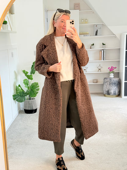 Khaki Cropped Carrot Leg Jogger