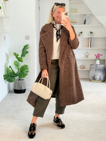 Khaki Cropped Carrot Leg Jogger