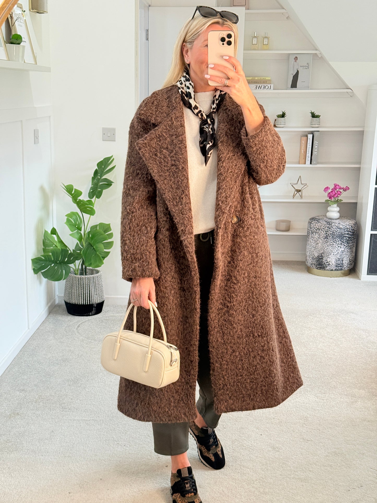 Khaki Cropped Carrot Leg Jogger