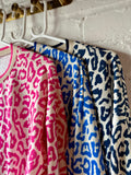 Pink Leopard Print Sweatshirt/Top
