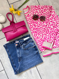 Pink Leopard Print Sweatshirt/Top