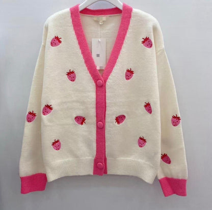 Strawberry Cardigan
