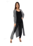 Grey Soft Long Cardigan