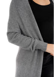 Grey Soft Long Cardigan