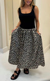 Leopard Bandeau Pocket Dress