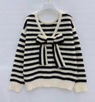 Stripe Bow Jumper