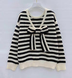 Stripe Bow Jumper