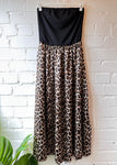 Leopard Bandeau Pocket Dress