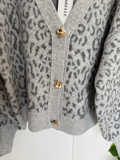 Chocloate Leopard Cardigan