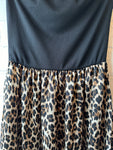 Leopard Bandeau Pocket Dress