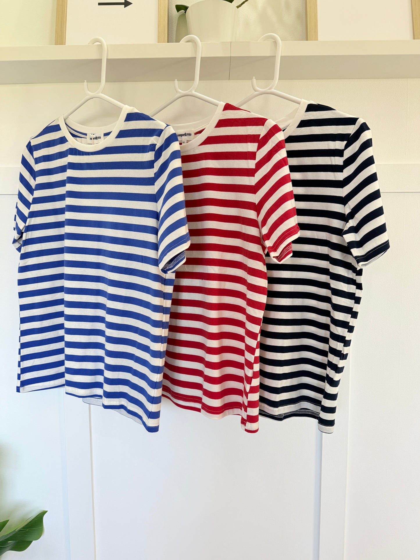 Red/White Stripe Breton T Shirt
