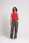 Anlie Leopard High Waist Jeans