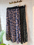 Khaki/Black Leopard Maxi Skirt