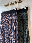 Khaki/Black Leopard Maxi Skirt