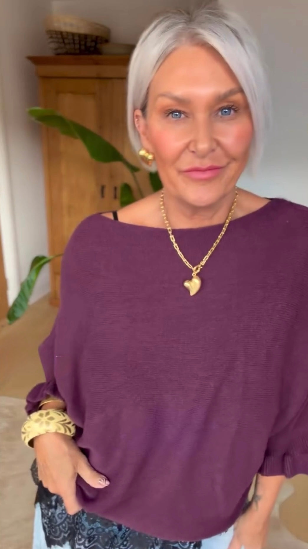 Frill Sleeve Batwing Jumper | Lots of colours